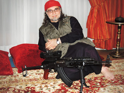 Zaid Hamid with Rifle