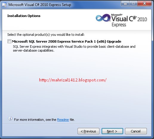 Visual c пакет обновлений. Microsoft visual studio express 2010.