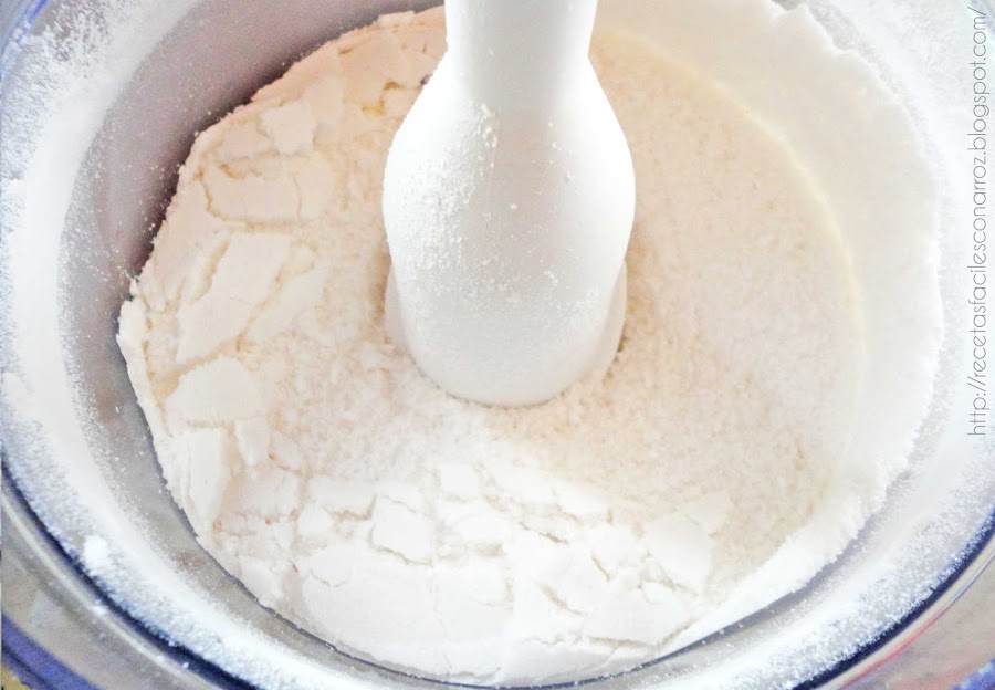 harina de arroz casera