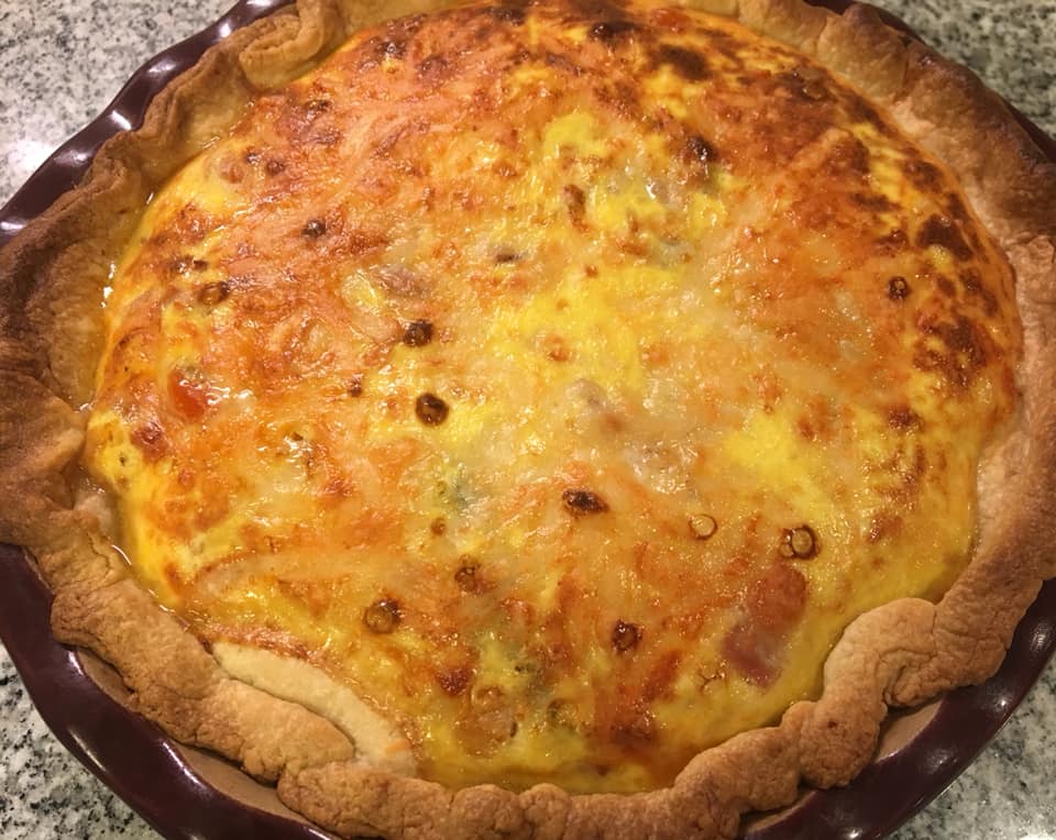 Culinary Cox Sisters Ham, Spinach and 3 Cheese Quiche
