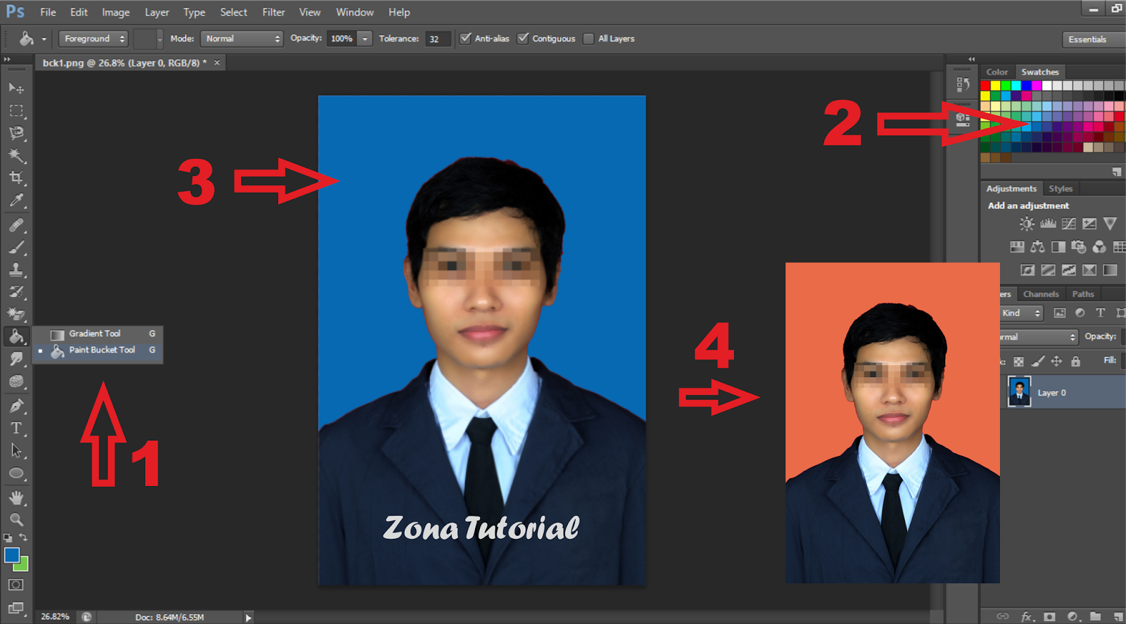 2 Cara Mengganti Warna Background Foto di Photoshop ...