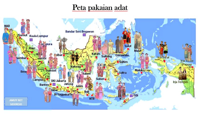 PETA PAKAIAN ADAT INDONESIA