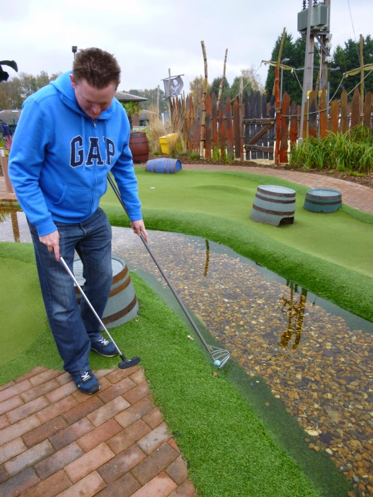 Pirate Island Adventure Golf course at Hoebridge Golf Centre in Woking, Surrey Pirate Island Adventure Golf course at Hoebridge Golf Centre in Woking, Surrey