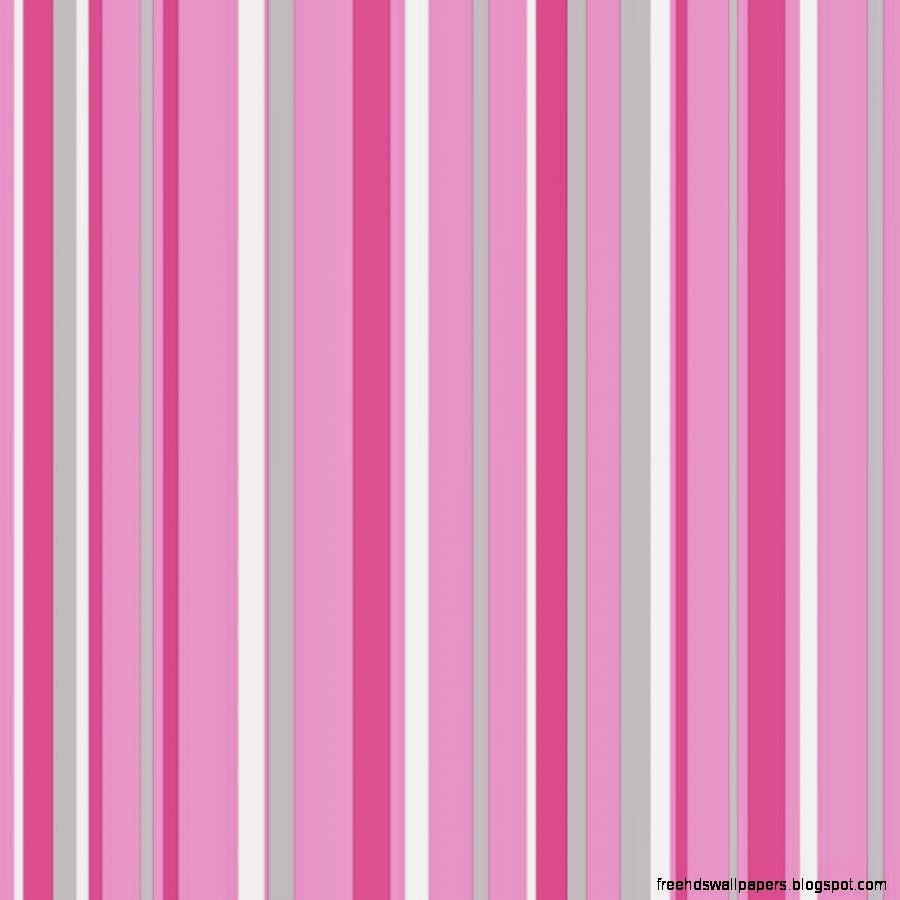 Pink and silver striped wallpaper