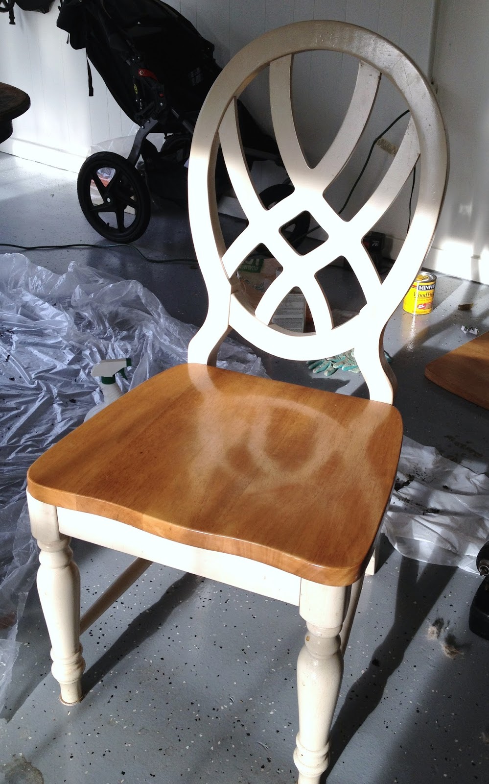 Long and Found DIY Garage Sale Chairs Update
