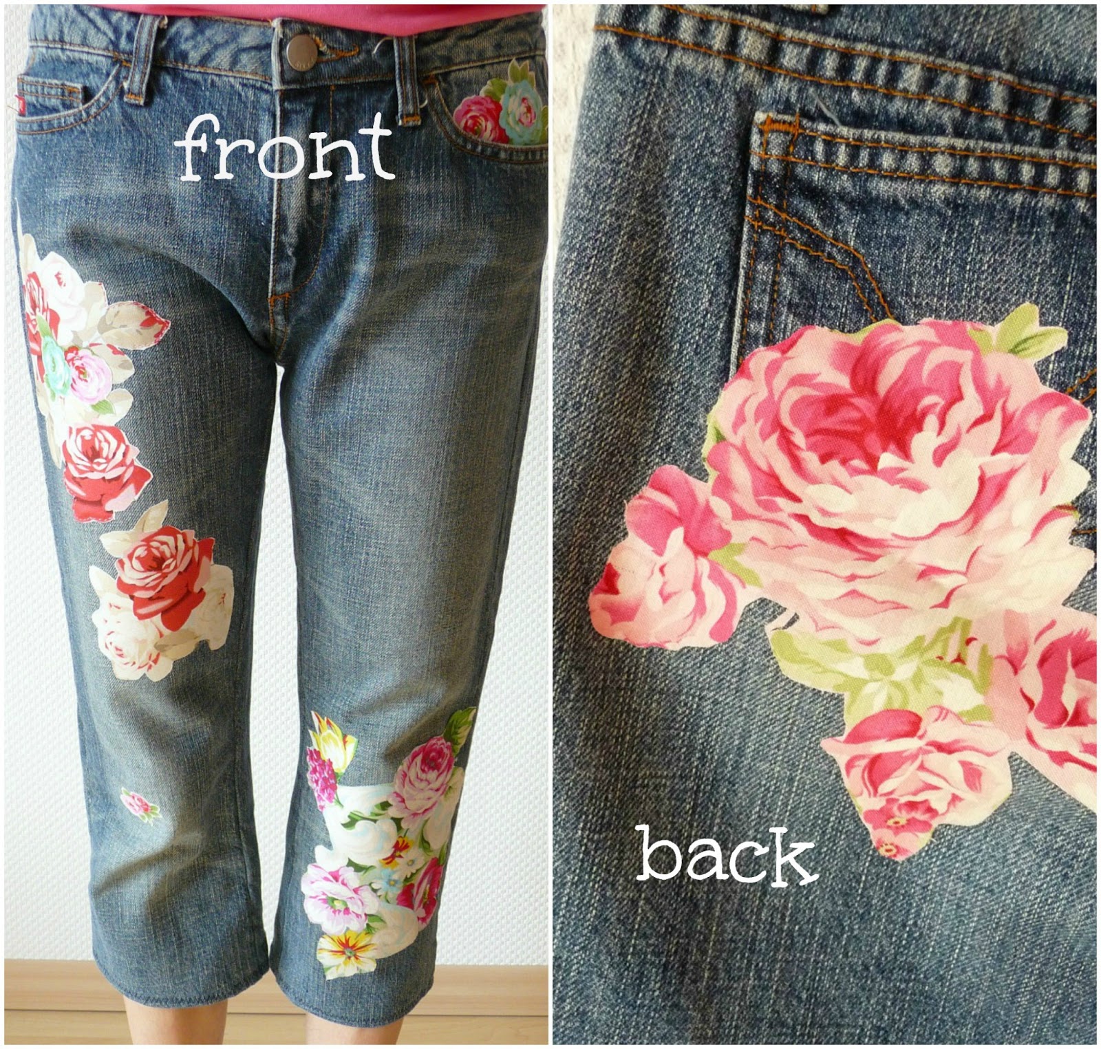 Duni's Studio DIY Flower Patch Jeans