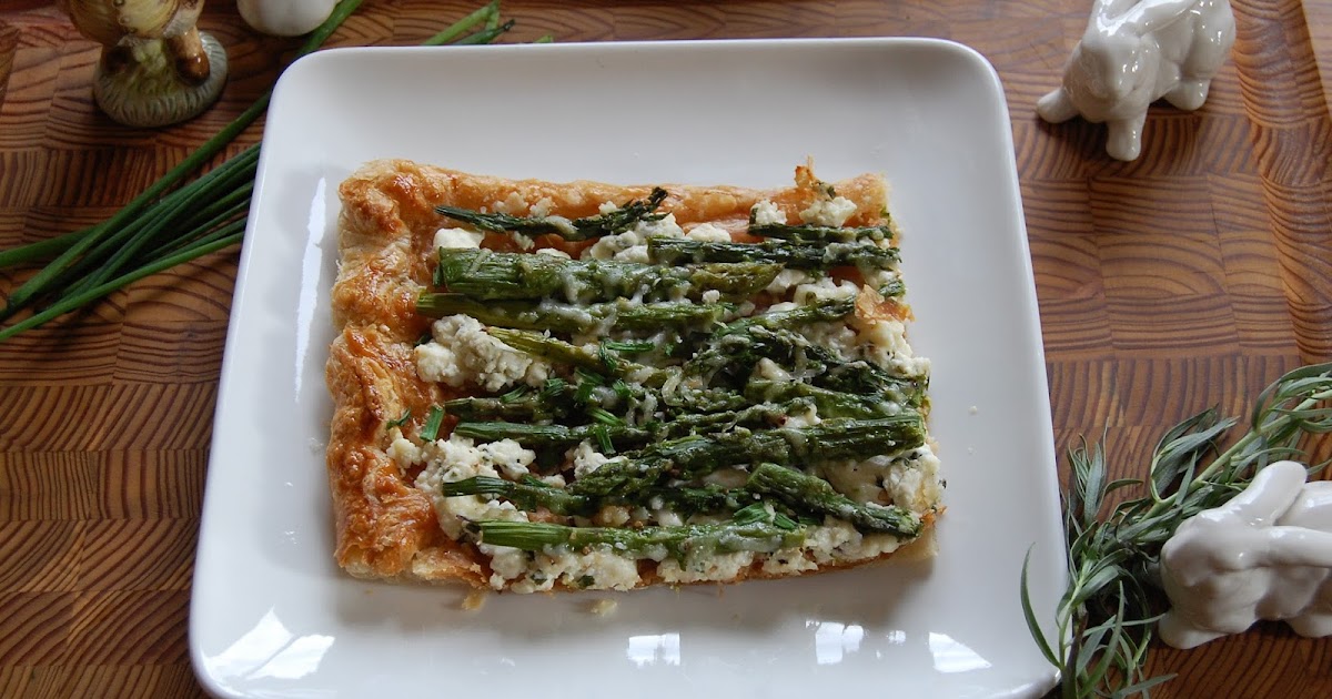 Bistro 164 Asparagus & Tarragon Goat Cheese Tart Yippee for Asparagus!
