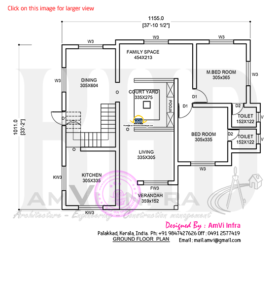 Free ground floor plan