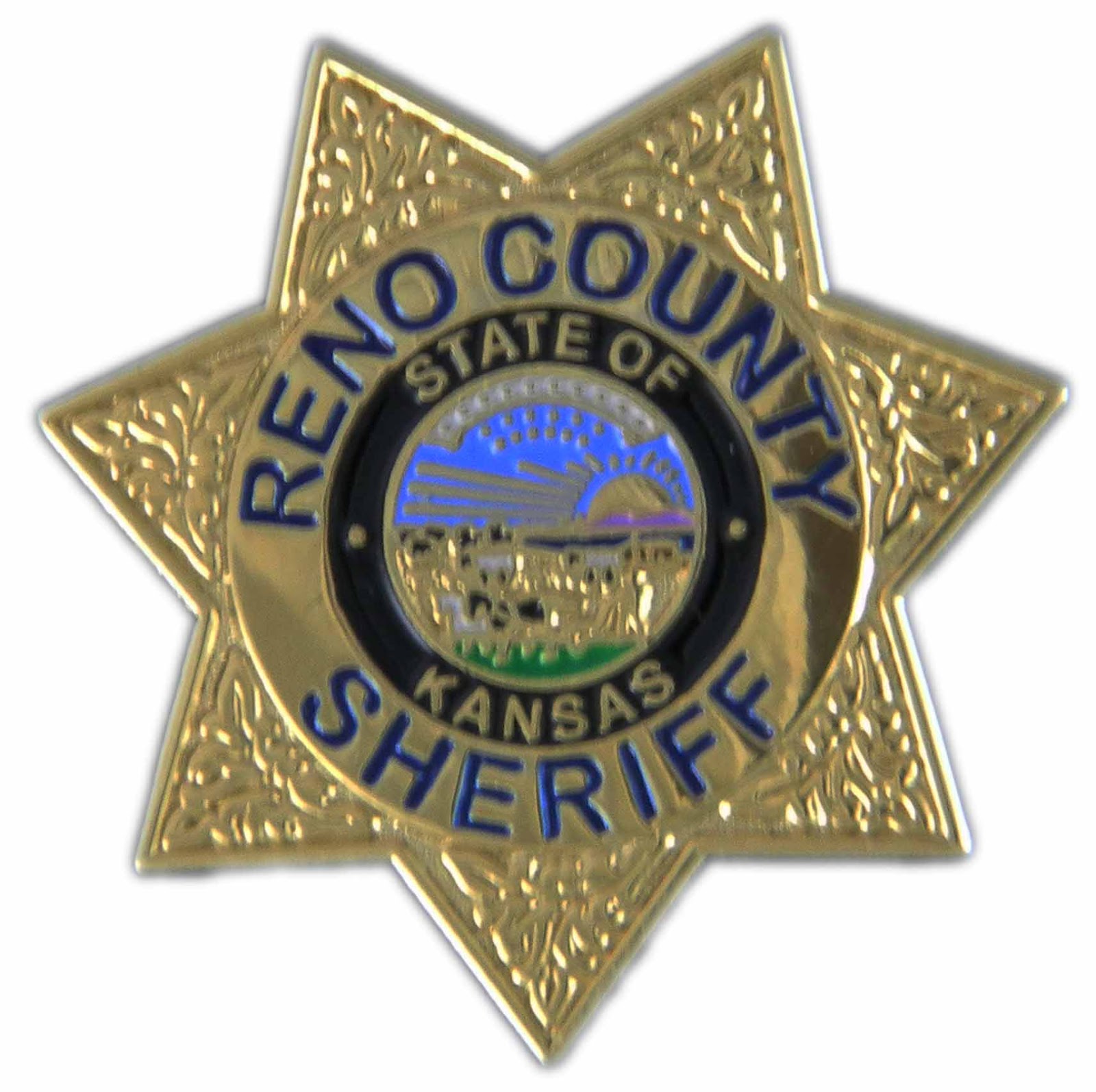 Point Emblems Reno County Sheriff Badge Pin