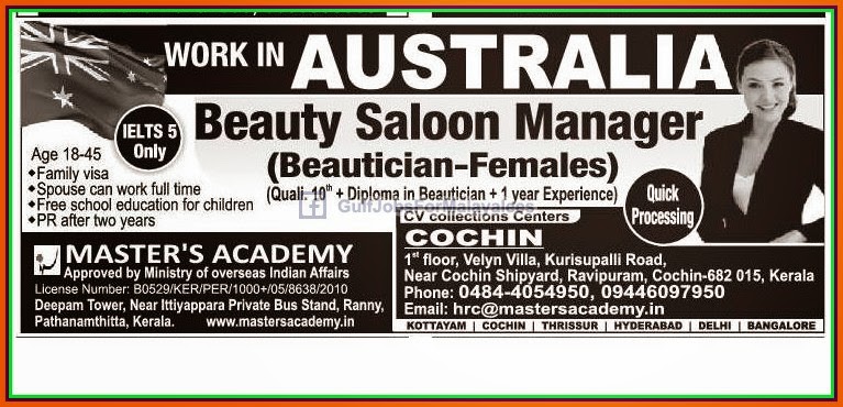 Work in Australia Jobs