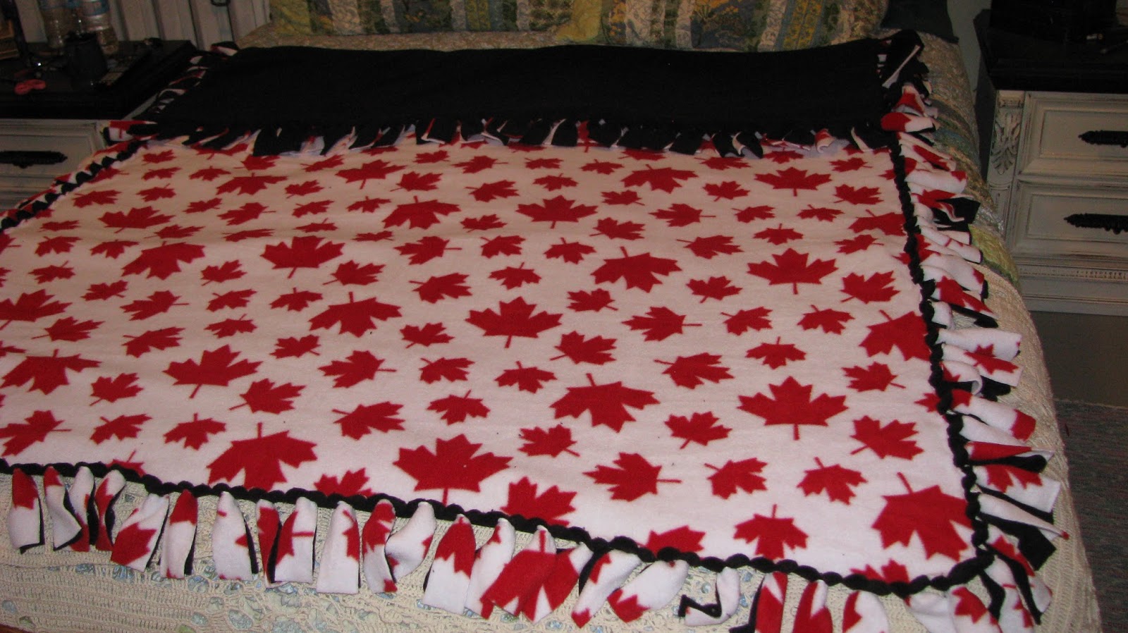 Junque 'N My Trunk No Sew Fleece Throw Blankets Without bulky knots