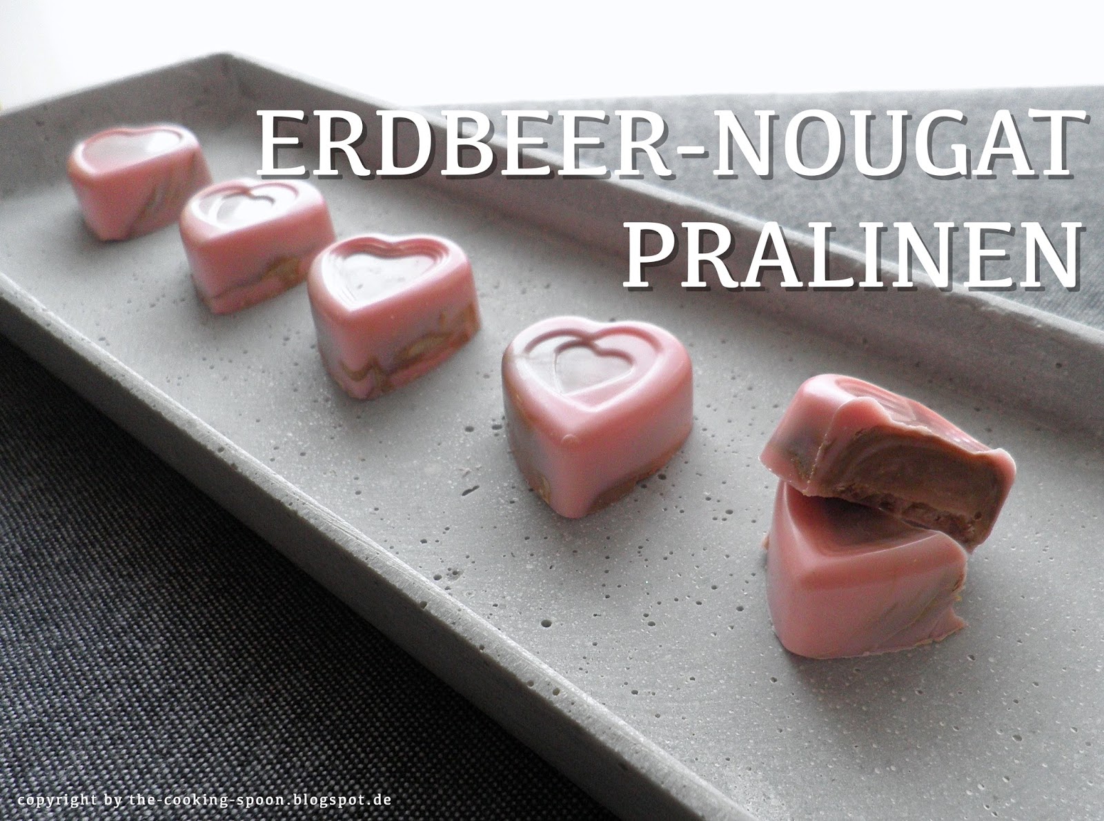 The Cooking Spoon: Erdbeer-Nougat-Pralinen
