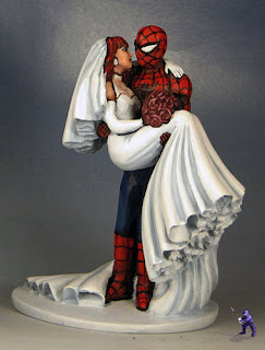 Custom Spiderman Figurines Wedding Cake Topper Custom Spiderman Figurines Wedding Cake Topper