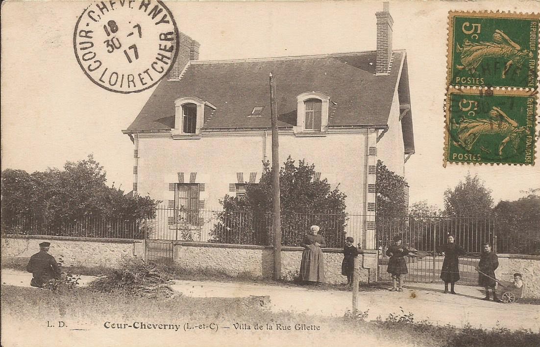 Rue Gilette à Cour-Cheverny (aujourd'hui Boulevard de Verdun)