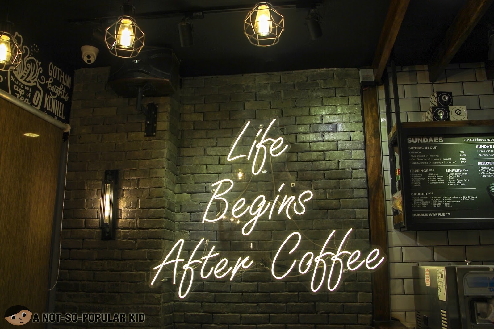 Black Scoop Cafe's Milk Tea in UN Square, Manila A NotSoPopular Kid