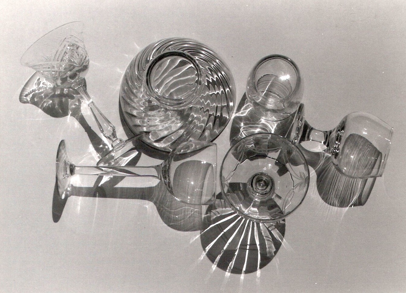 Shadows & Light Goodwill Glassware