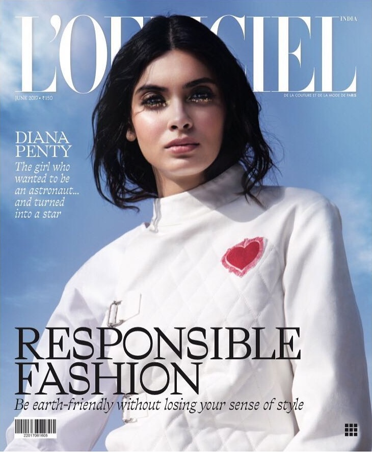 Diana Penty On The Cover Of L'Officiel India Magazine June 2017 Issue