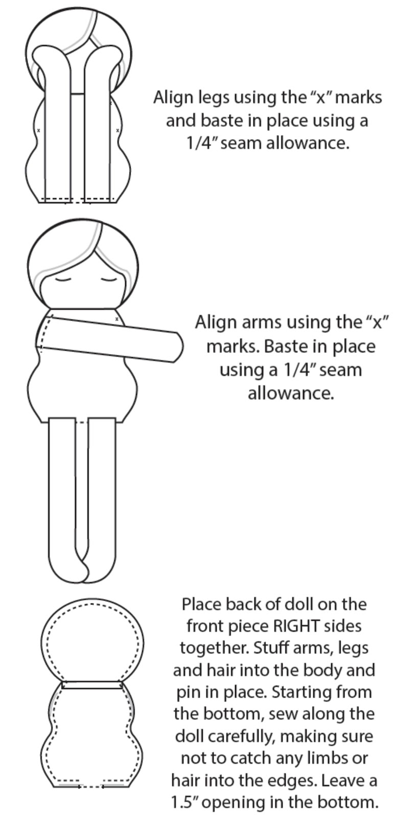 Doll Pattern Tutorial Crazy Little Projects