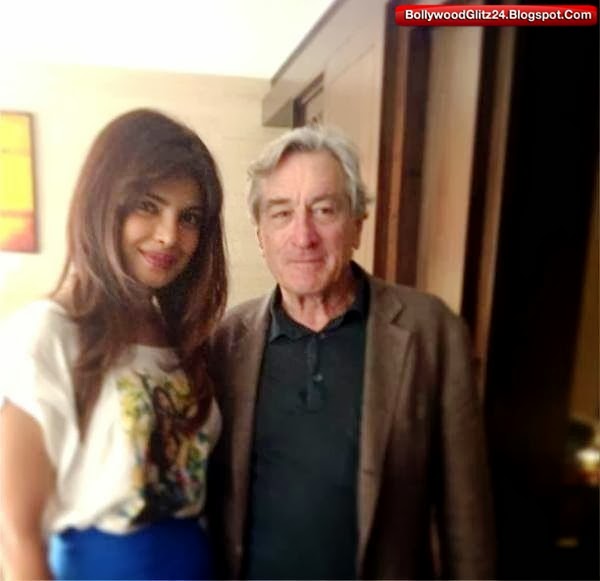 Priyanka Chopra with Legendary Hollywood actor Robert de niro 