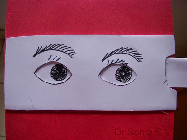 DIY Moving eyes in paper, arts and crafts for kids with paper