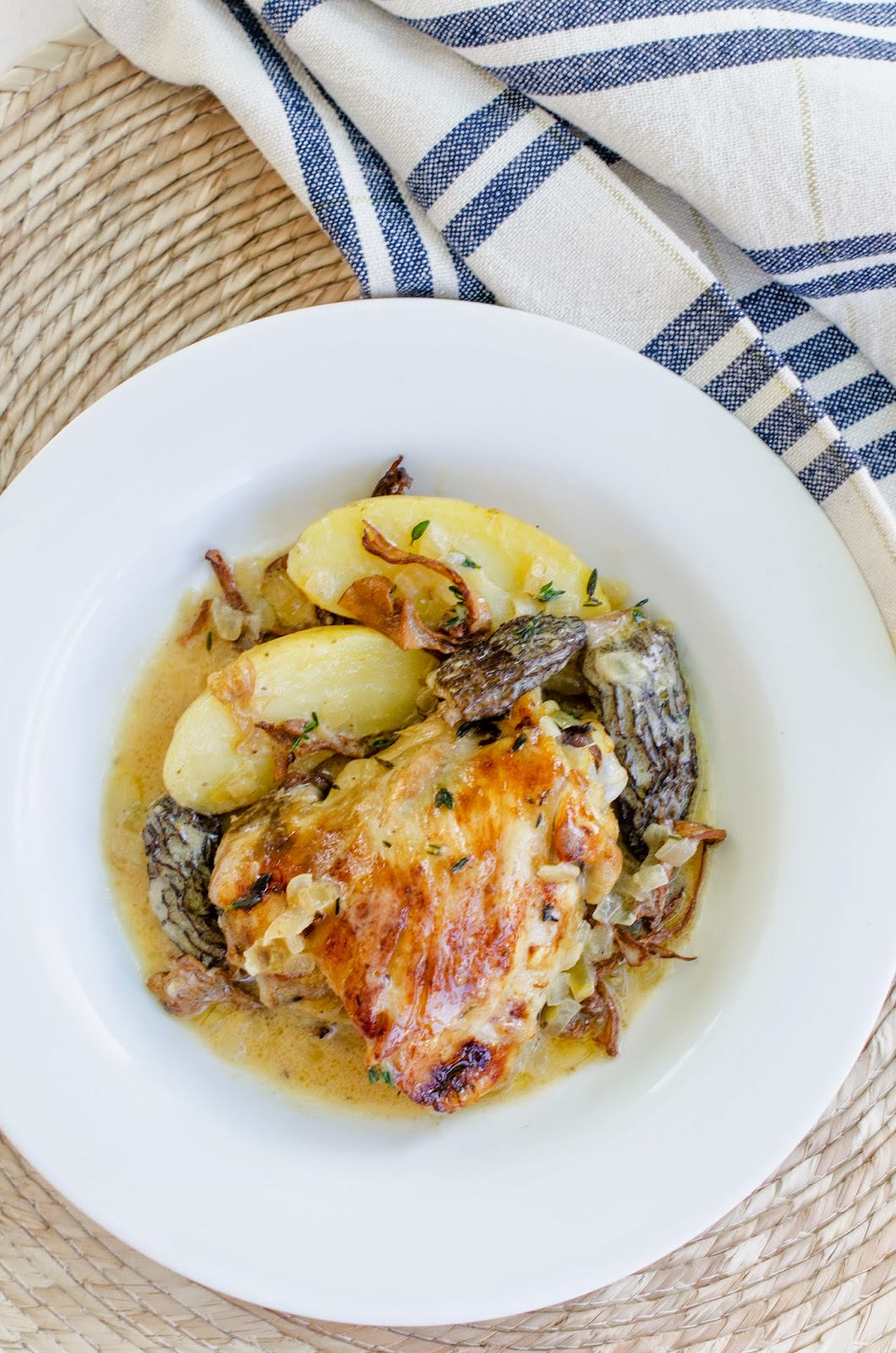 Chicken With Morel and Chanterelle Mushrooms