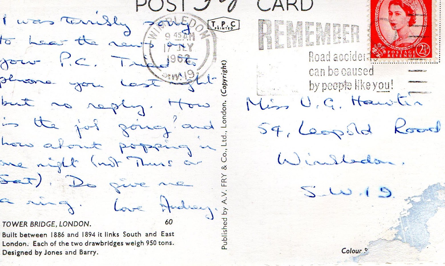 The Mystery Found In The Vintage Postcards Of London