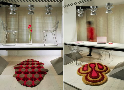 Model Karpet Kontemporer Dekoratif Unik Desain Rumah Modern Gambar
