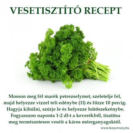 Vesetisztító recept Vesetisztító recept