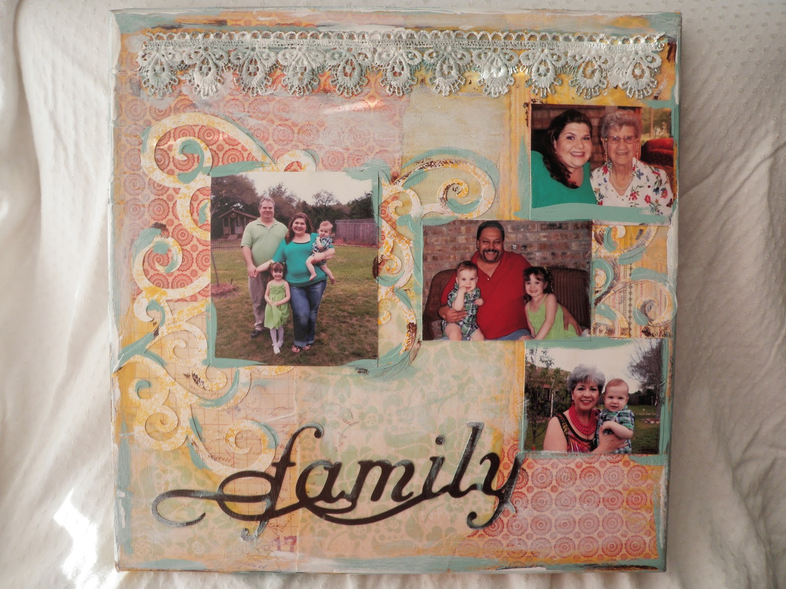 McCraftyGals Decoupage on Canvas Class Austin