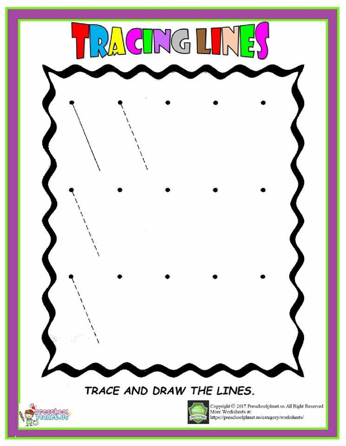 Diagonal Lines Worksheet - Malvorlage