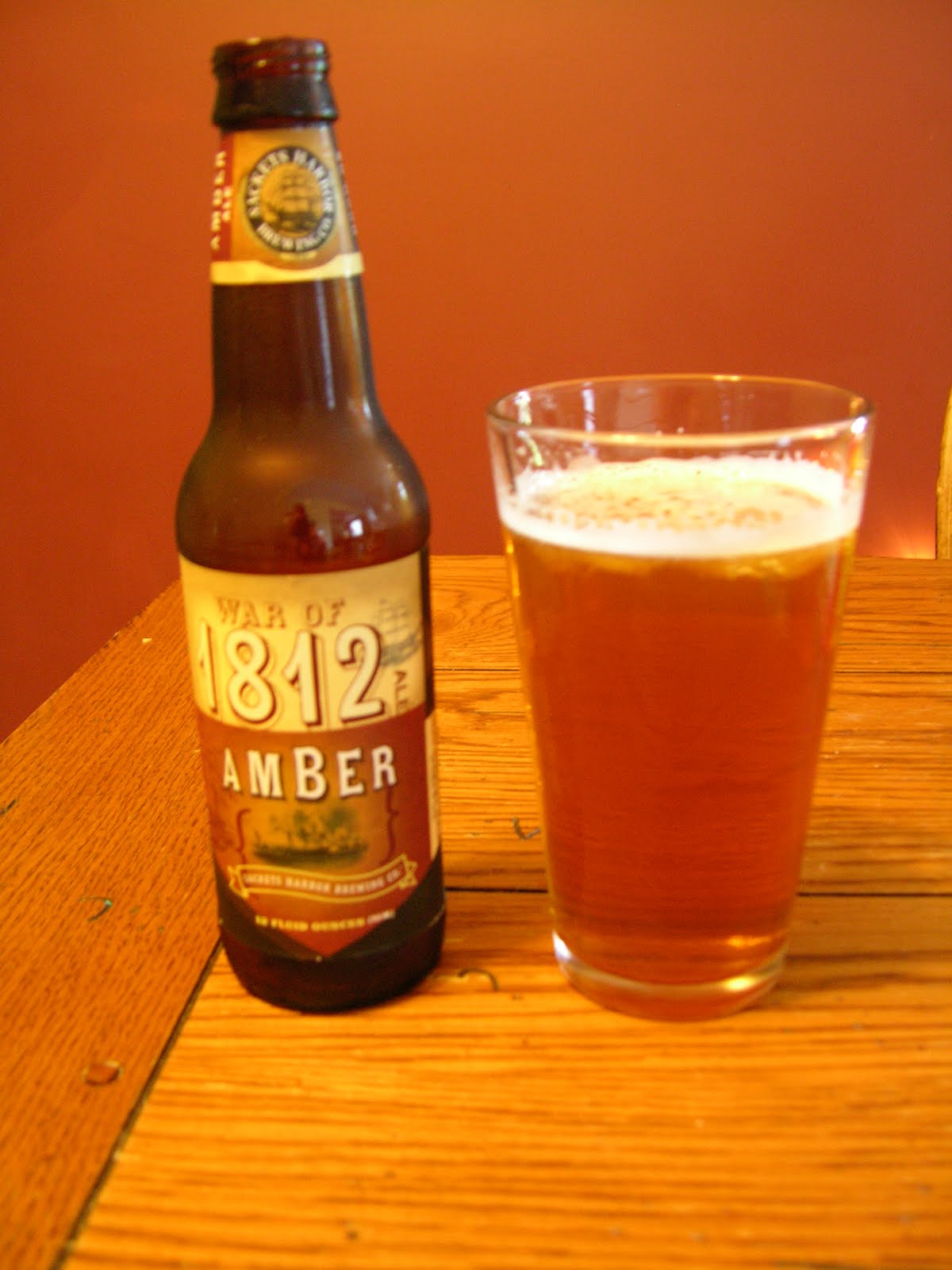 The Beer Buzz War of 1812 Amber Ale from Sackets Harbor Brewing Company