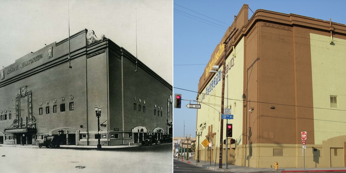 Los Angeles Theatres: Philharmonic Auditorium Olympic auditorium la