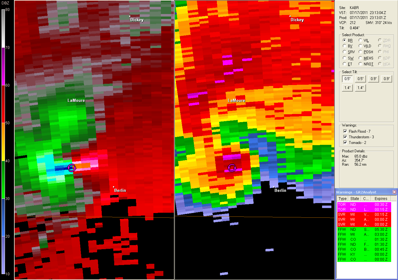 Tornadic Apocalypse Review of July 17th, 2011 LaMoure County, North