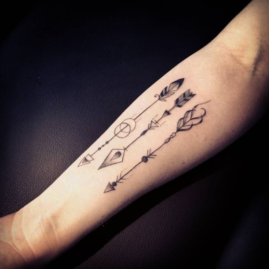 Tatuagens de flechas Tatuagens de flechas