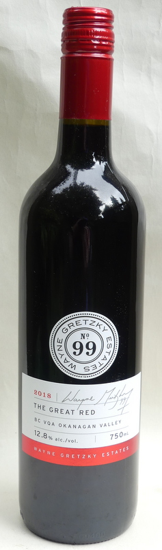 Cabernet Syrah Wayne Gretzky Winery Okanagan Wayne Gretzky