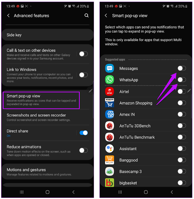 Cara Mengaktifkan Fitur Smart Pop-up View di Hp Samsung | Android Epic