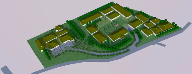 cara membuat site plan sekolah