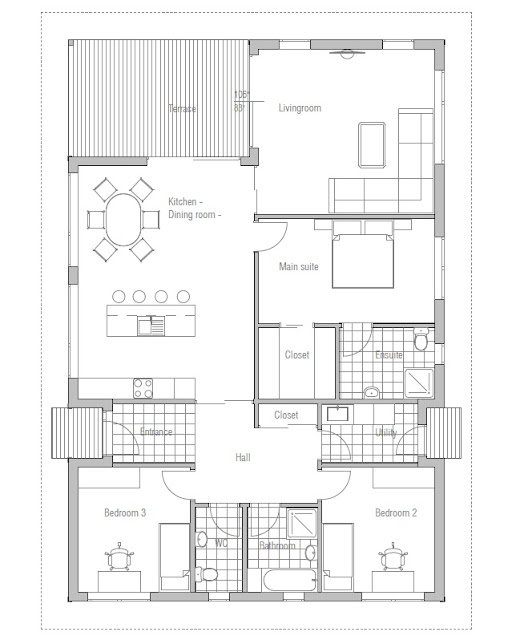 Affordable Home Plan CH72