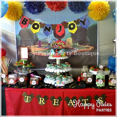 Happy Pixies Party Boutique: Bonjoy\'s {Mickey Mouse Clubhouse} 1st ... Happy Pixies Party Boutique: Bonjoy\'s {Mickey Mouse Clubhouse} 1st ...