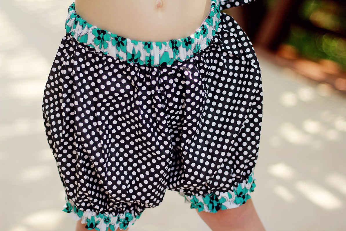 Bubble Shorts Sewing Pattern, Girl's Shorts Pattern, Baby Bloomers