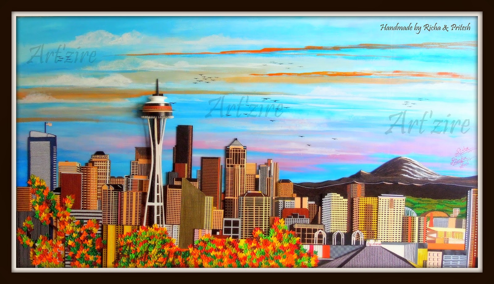 Art'zire Artify your Desires Seattle Skyline, off to Seattle.....