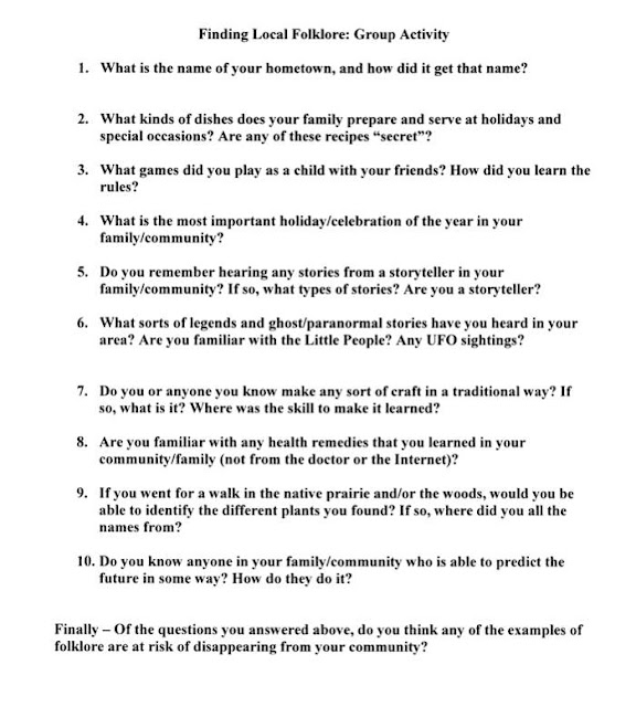 Cupar and District Heritage Museum folklore activities questions