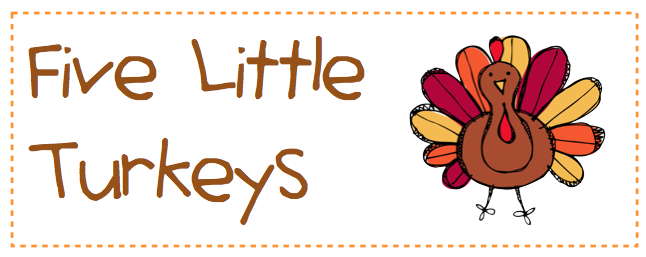Free Printable 5 Little Turkeys - Colab free-printable-5-little-turkeys-colab