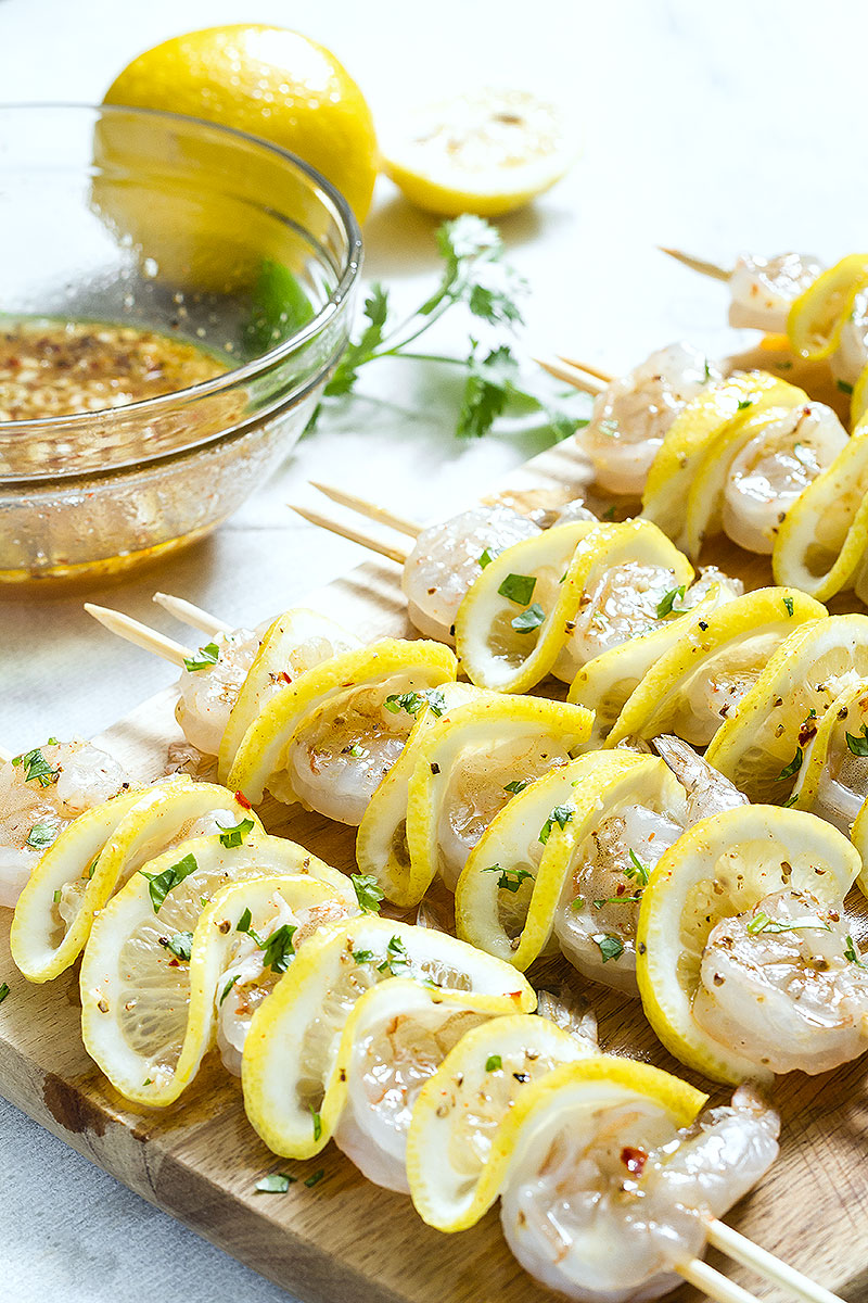 Garlic Honey Lemon Grilled Shrimp Famous Chef Recipes
