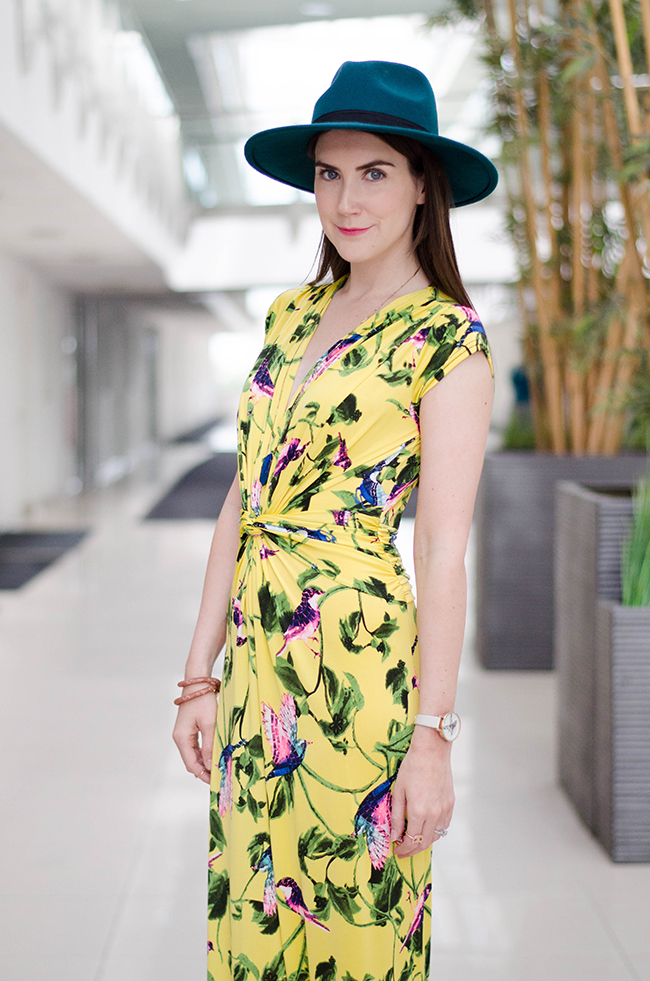 Onjenu London: Leia Bird Yellow Jumpsuit | The Style Rawr