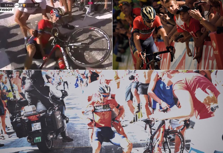Vincenzo Nibali si ritira dal Tour de France: frattura di una vertebra dopo la caduta sull'Alpe d'Huez nella Tappa Regina.