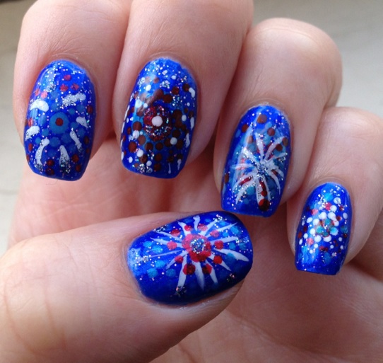ehmkay nails Celebrate the Fourth with Fireworks on your Nails!