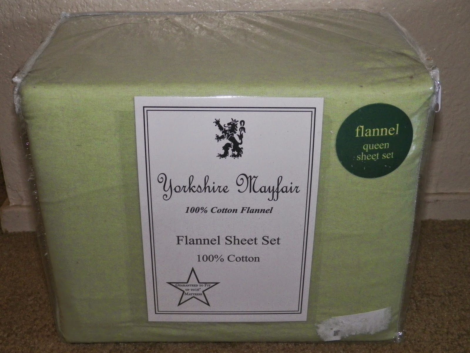 mygreatfinds Yorkshire Mayfair 100 Cotton Flannel Sheet Set Review