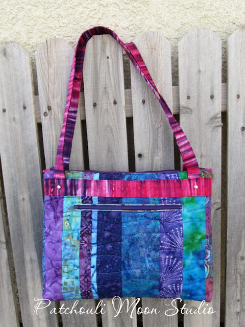 Patchouli Moon Studio~ Arabesque Bag in Purples-Pink-Aqua