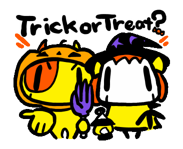 Line Creators Stickers Henako S Halloween Animation Example With Gif Animation